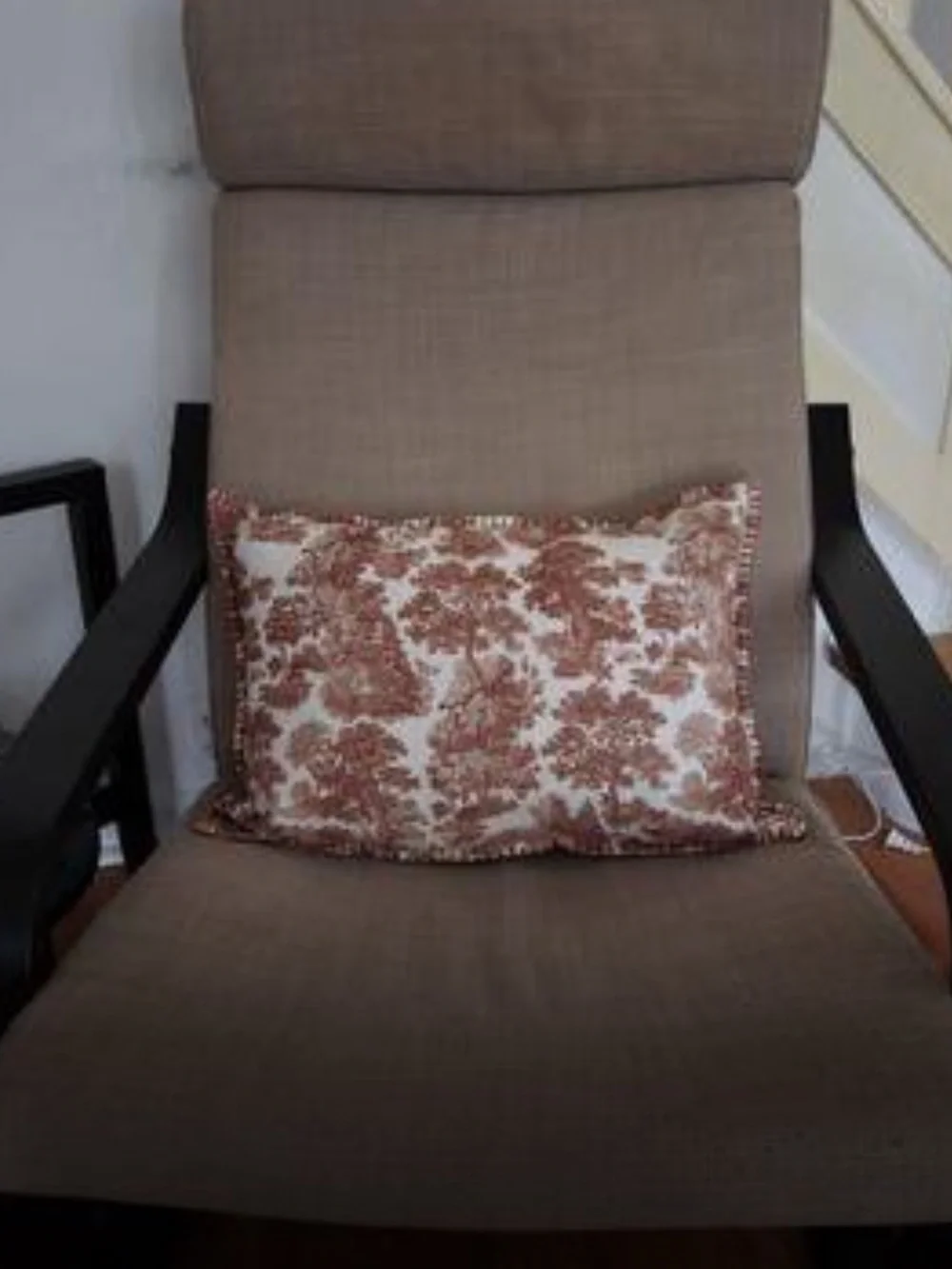 My Texas House Halloween Forest Toile Rust Oblong Decorative Pillow, 14